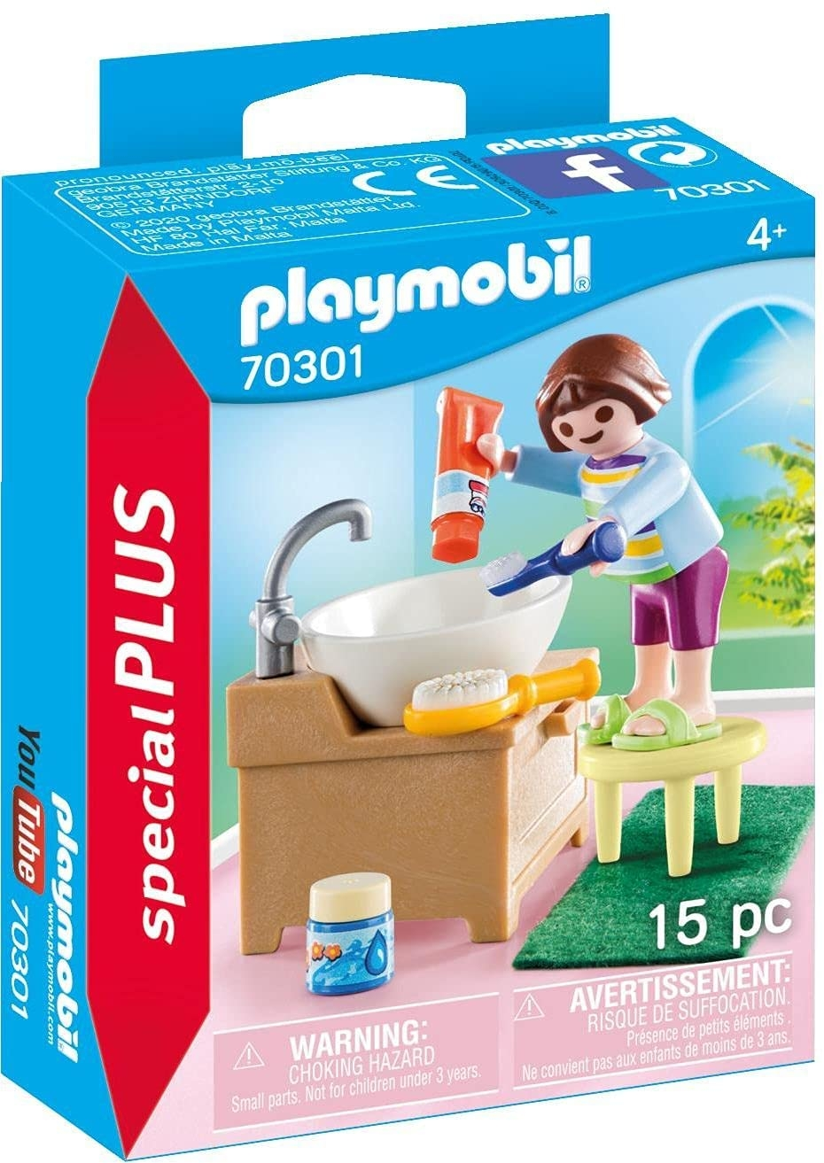 Playmobil - Chicos con moto de carreras - 70380