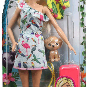 Barbie con maleta y Accesorios Mattel GRT87