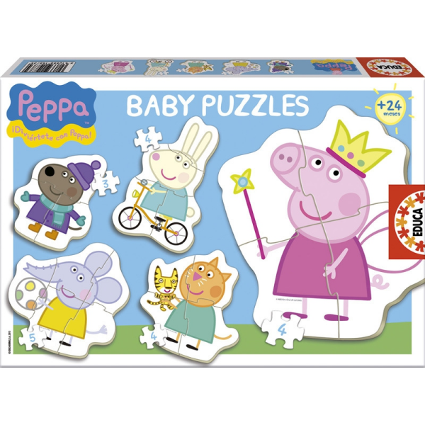 Peppa pig puzzle baby educa 15622