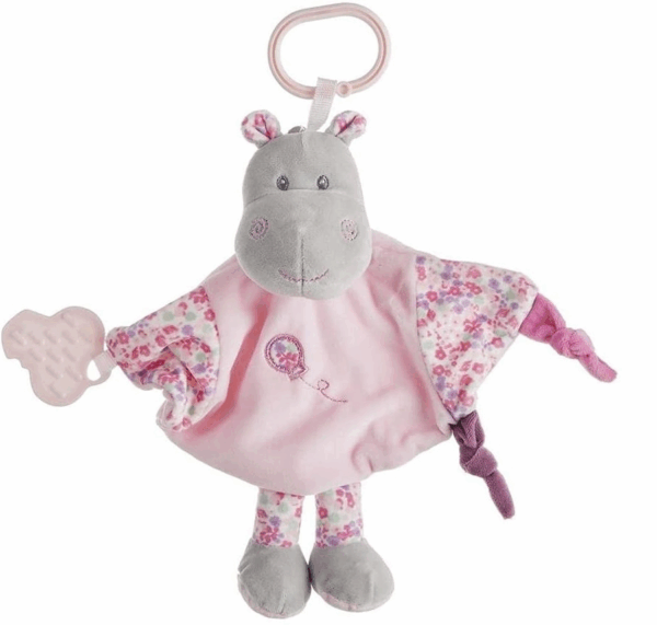 Dou-dou Hipopotamo rosa Activity 26 cm Llopis