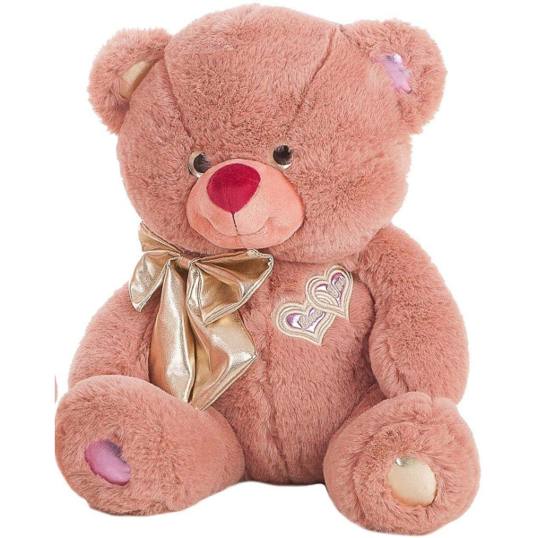 Oso Rosa Lazo Dorado 32 cm LLopis