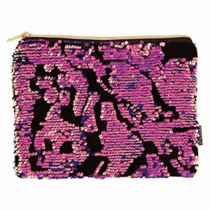 Neceser lentejuelas negro rosa