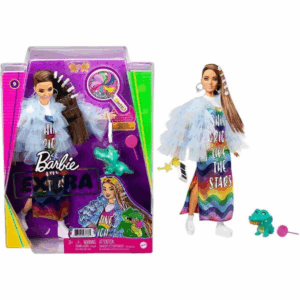 Barbie extra 9 vestido arcoirs mattel GYJ78