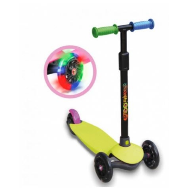 Patinete 3 ruedas con luz de neon kf-f5