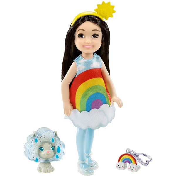 Chelsea Disfraz Arcoiris con Accesorios Mattel GRP70