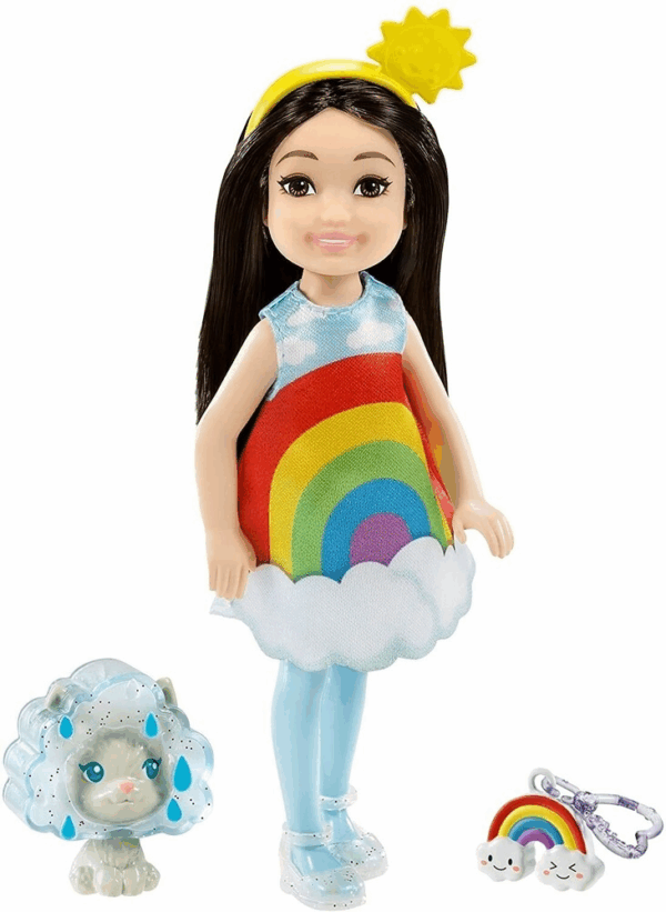 Chelsea Disfraz Arcoiris con Accesorios Mattel GRP70