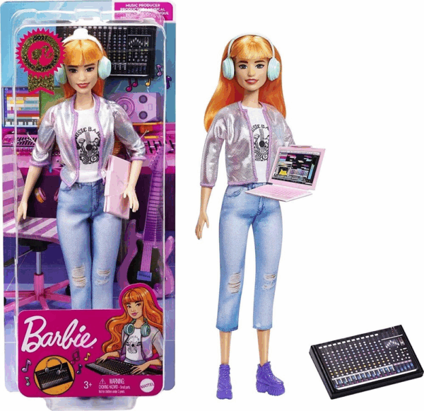 Barbie Pelo Naranja Productora de Musica Mattel GTN79
