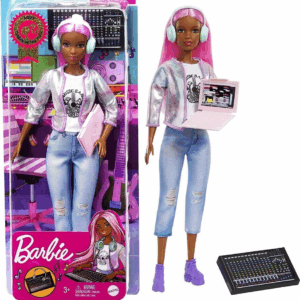 Barbie Mulata Pelo Rosa Producta de Musica Mattel GTN78