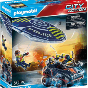 Policia Paracaidas Persecucion de Vehiculo Playmobil 70781
