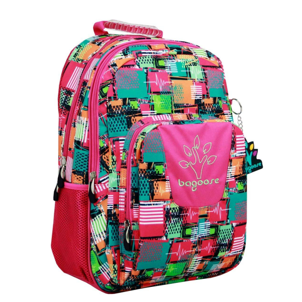 Mochila bagoore 43 cm patchwork