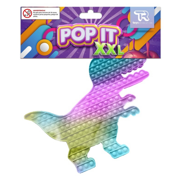 Pop it xxl Dinosaurio colores pastel