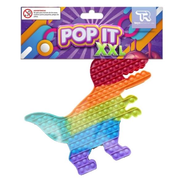 Pop it xxl dinosaurio colores vivos