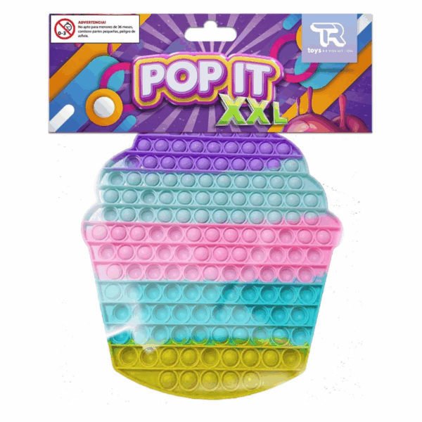 Pop it xxl forma helado colores pastel