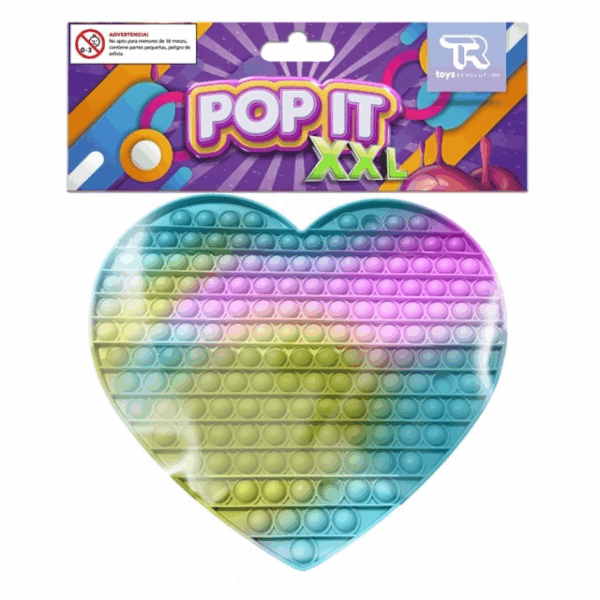 Pop it xxl corazon tonos pastel