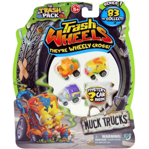 Pack trash wheels basurillas Muck Trucks Serie 83