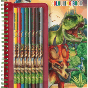 Libro para Colorear con Lapices Dino World