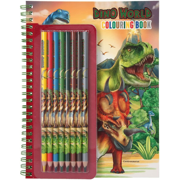 Libro para Colorear con Lapices Dino World