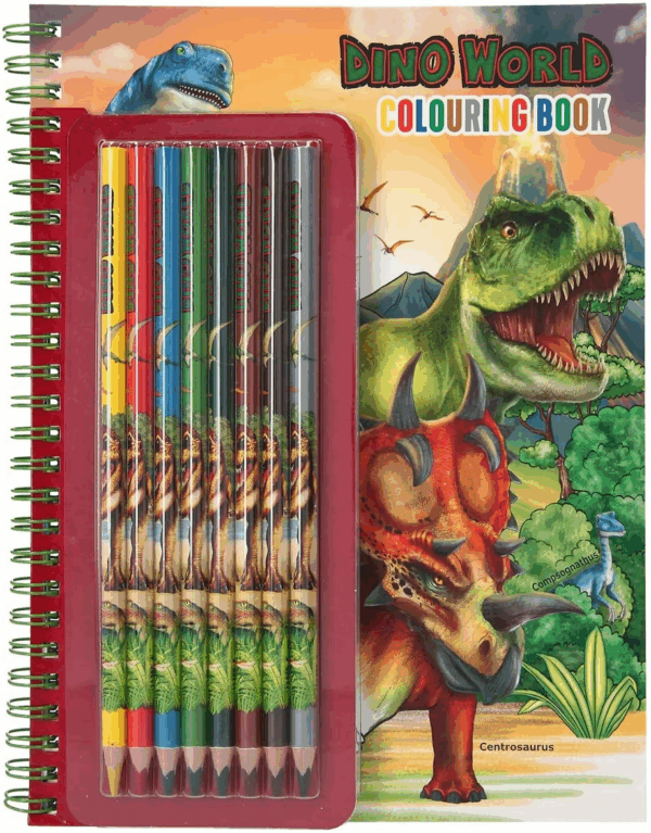 Libro para Colorear con Lapices Dino World