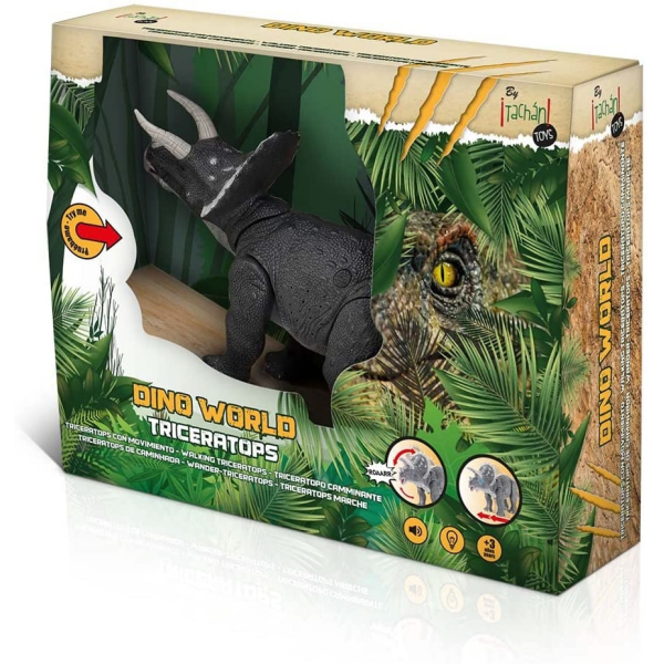 Triceratops Camina con Luz y Sonidos Tachan