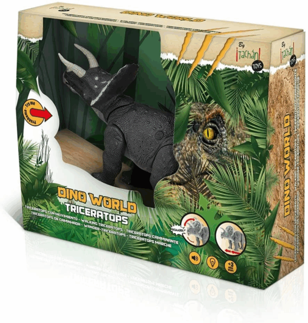 Triceratops Camina con Luz y Sonidos Tachan