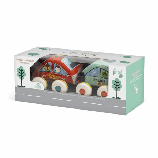 Set de 2 Coches Blanditos con Ruedas Tachan