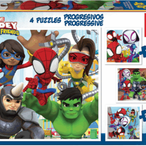 Puzzle progresivo Spidey y sus Amigos 12+16+20+25 Educa 19295