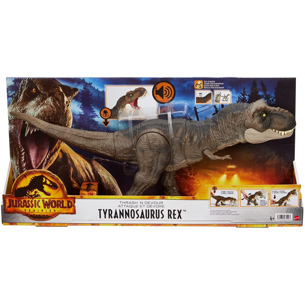 Tyrannosaurus Rex Destroza y Devora Jurassic World Mattel HDY55
