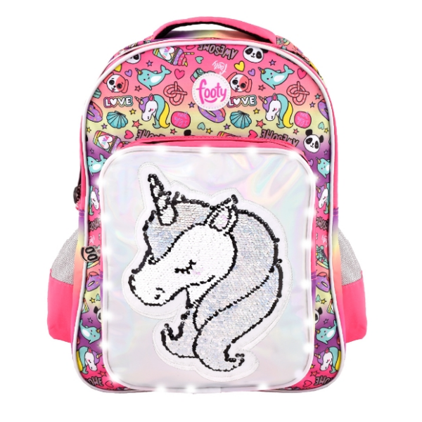 Mochila Unicornio rosa footy F853/1
