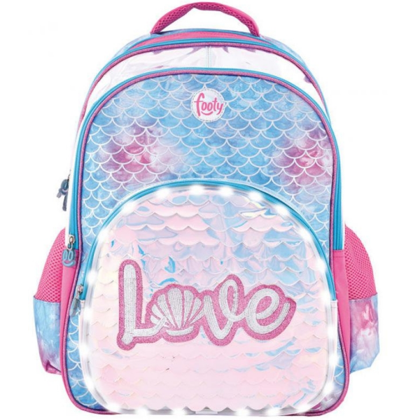 Mochila Led escamas Love Footy 805