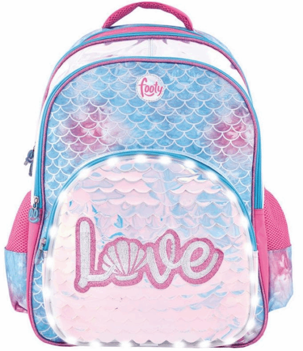 Mochila Led escamas Love Footy 805