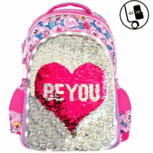 Mochila Be You con lentejuelas adaptable Footy 45cm
