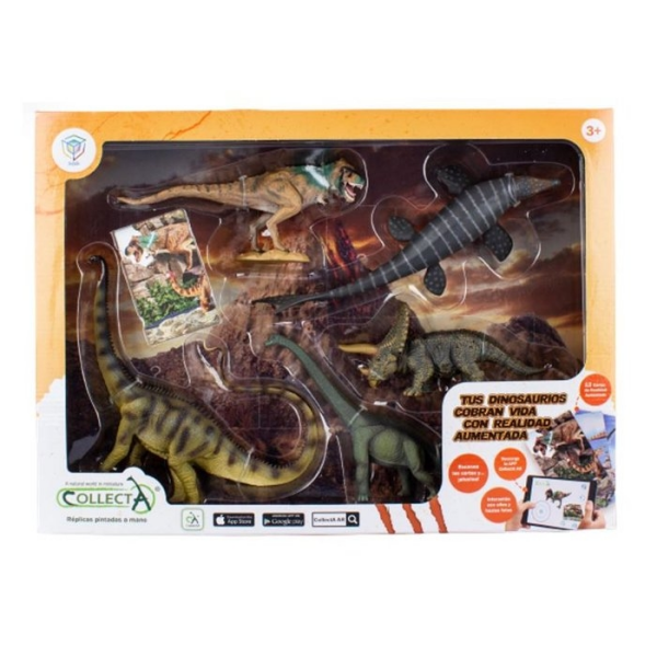 Pack Prehistoricos 5 unidades con Cartas Deqube