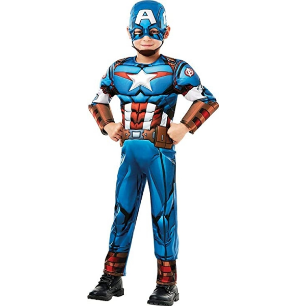 Disfraz Capitan America Deluxe Talla S Rubies 640833