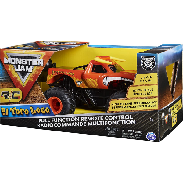 Vehiculo Toro Loco r/c Monster Jam 1:24 Spin Master