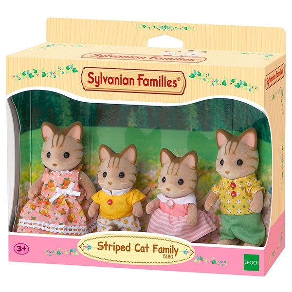 Familia Gatos Rayas Sylvanian