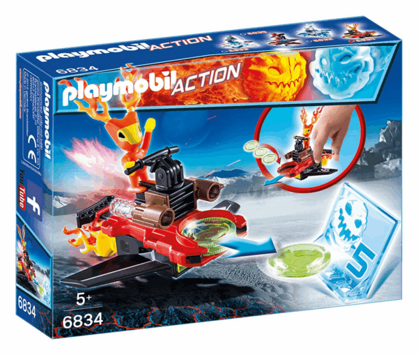 Robot de fuego con lanzador playmobil 6834