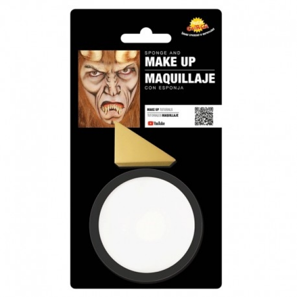 Maquillaje Esponja Blanco 9gr Guirca
