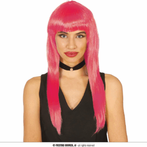 Peluca Melena Rosa 120gr Guirca