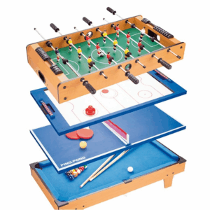 Mesa miltijuego 4 en 1 con patas