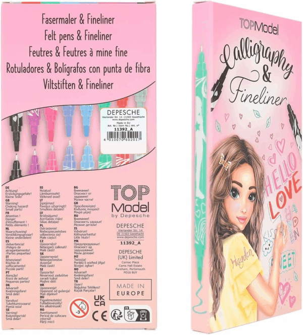 Set de Caligrafia y Rotuladores Top Model Depesche