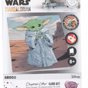 Tarjeta Postal Grogu Crystal Art Craft Buddy