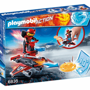 Androide de fuego con lanzador playmobil 6835