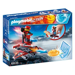 Androide de fuego con lanzador playmobil 6835