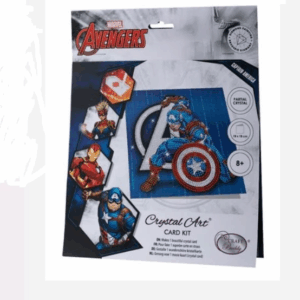 Tarjeta Postal Capitan America Cristal Art Craft Buddy