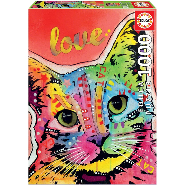 Puzzle 1000 Tilt Cat Love Educa 19257