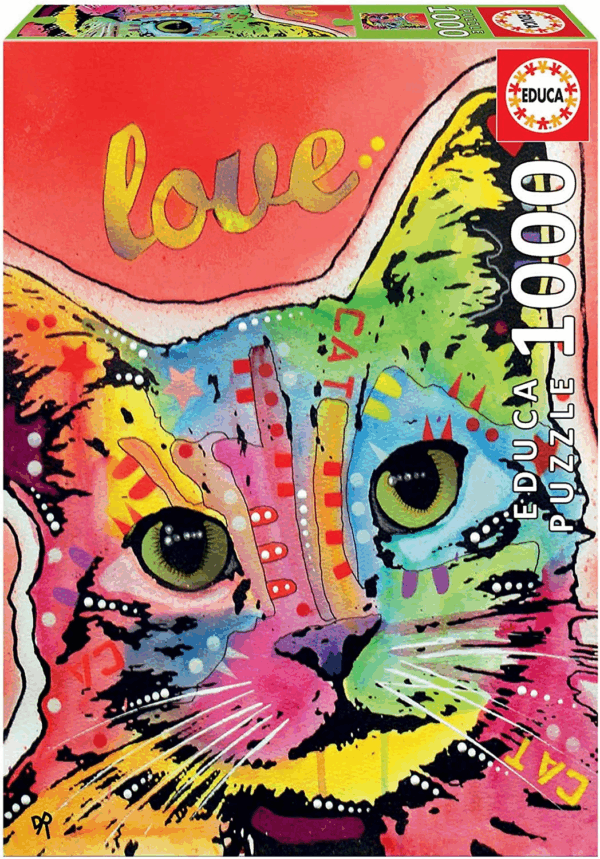 Puzzle 1000 Tilt Cat Love Educa 19257