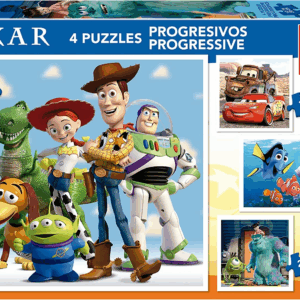 Puzzle Progresivo 12-16-20-25 Pixar Educa 19861