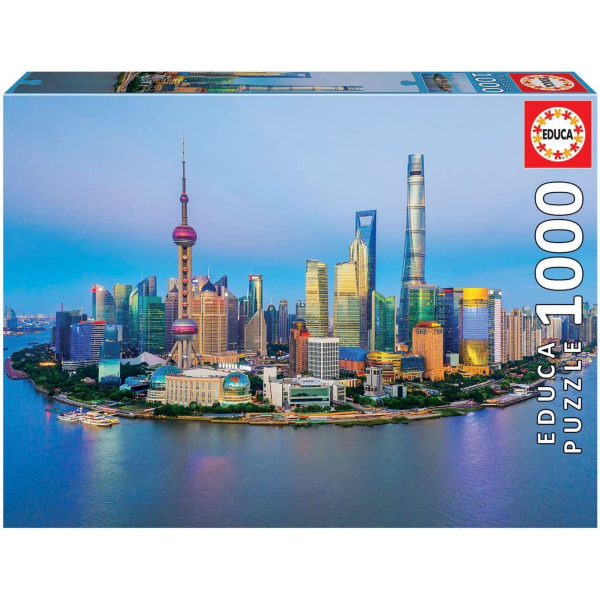 Puzzle 1000 Shangai al Atardecer Educa 19254