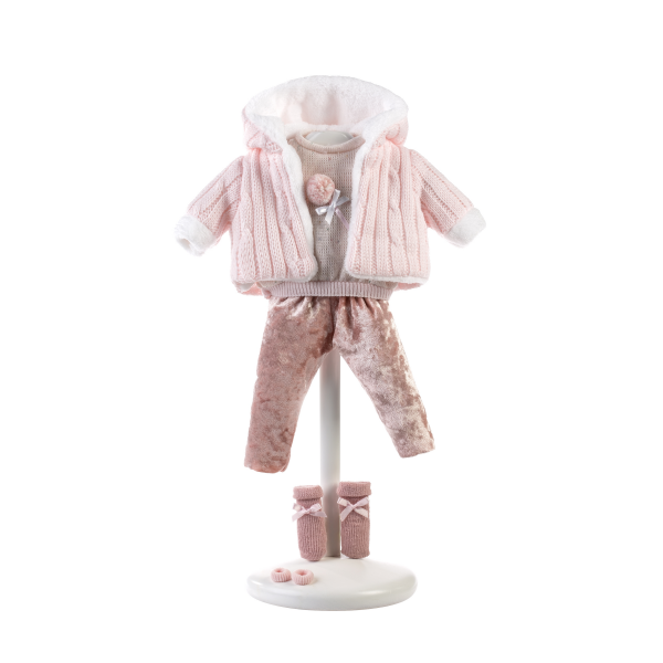 Vestido Muñeca 38 cm Rosa con Pantalones Llorens V9-38348
