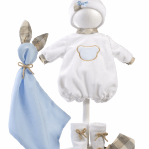 Vestido Muñeca 38 cm Pelele Blanco Llorens V9-38943